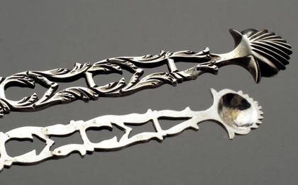 Georgian Silver Cast Sugar Tongs